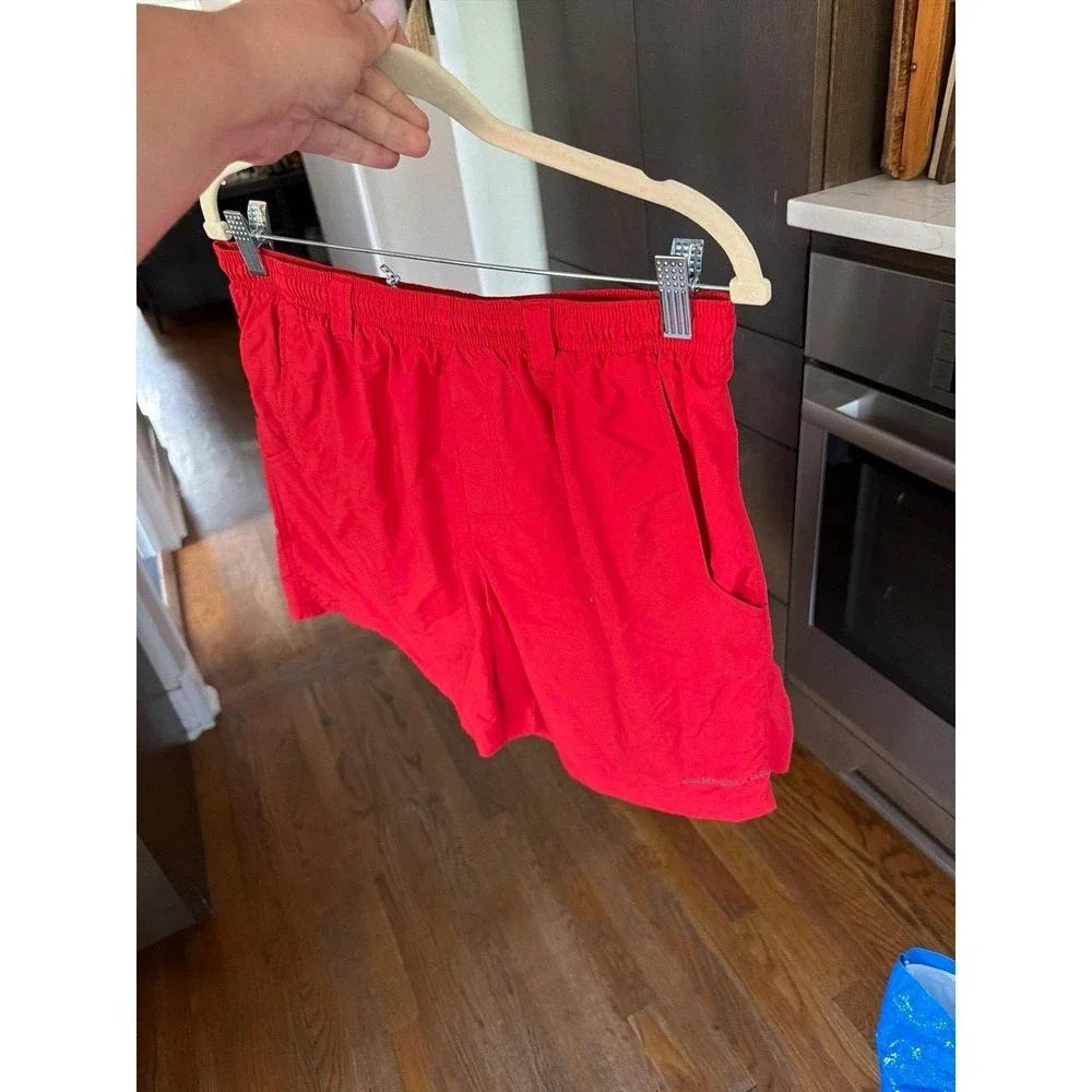 Columbia Sportswear PFG Backcast III water‎ shorts red men's swim trunks medium